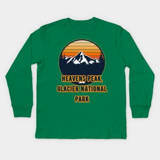 Heavens Peak, Glacier National Park Kids Long Sleeve T-Shirt